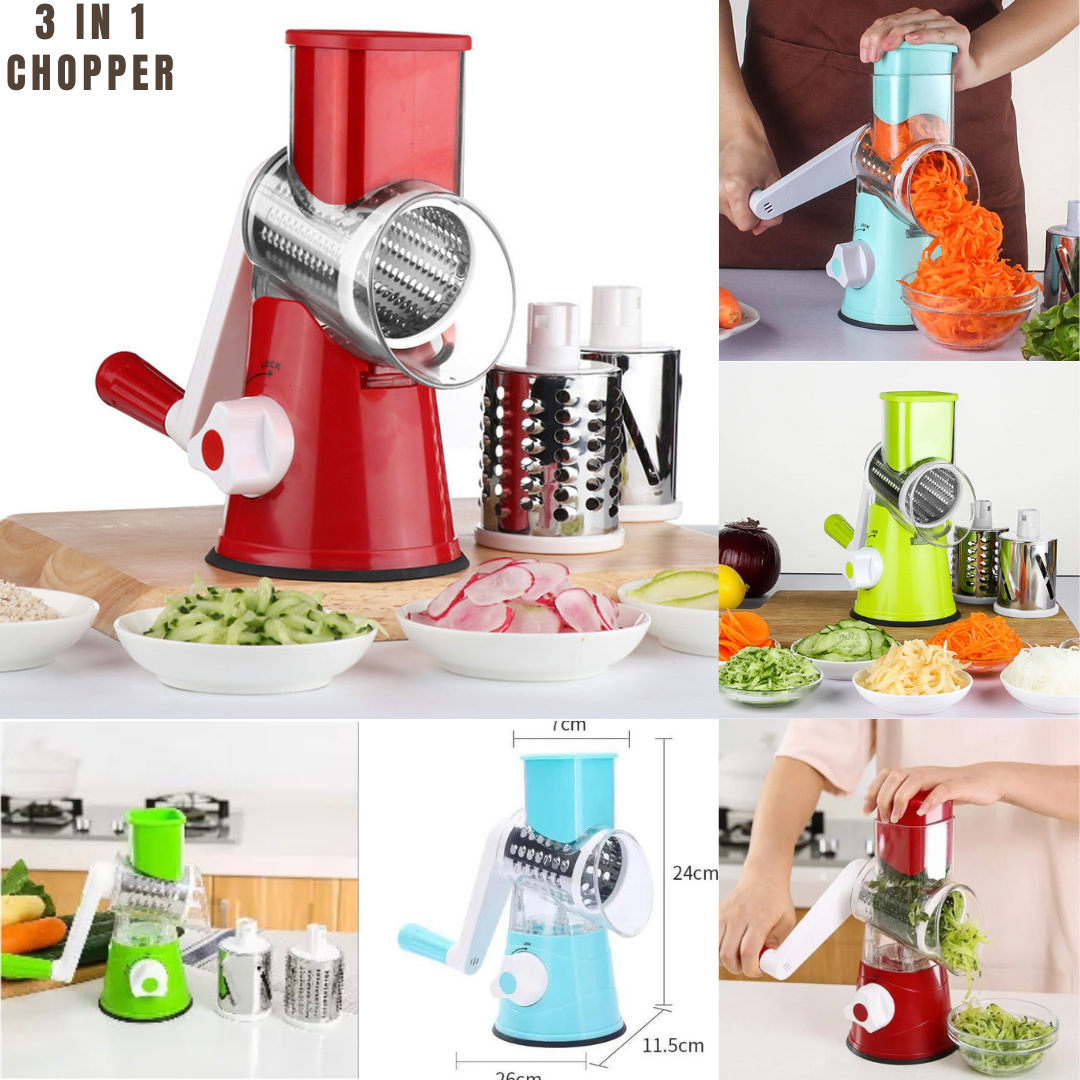 Manual Food Processor Vegetable Chopper Meat Grinder Meat Blender Hand Crank  Mixer (random Color)