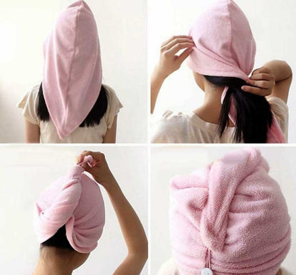 Head Towel Cap - Pack Of 2