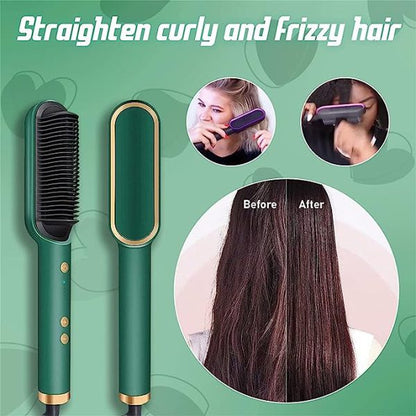 2 in 1 Hair Straightener Comb - Hair Straightening Brush.