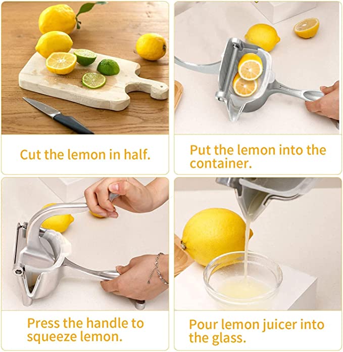 New Premium Manual Juicer Squeezer | Portable Aluminium Alloy Fruit Juice Extractor.