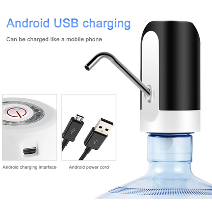 USB Rechargeable Automatic Water Dispenser Pump | Universal Pump For Home, Kitchen and Office.