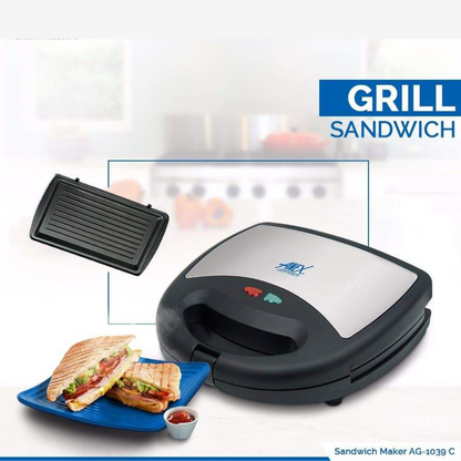 ANEX 3 in 1 Sandwich Maker. Make Grill Sandwich , Regular Sandwich Or Waffle.