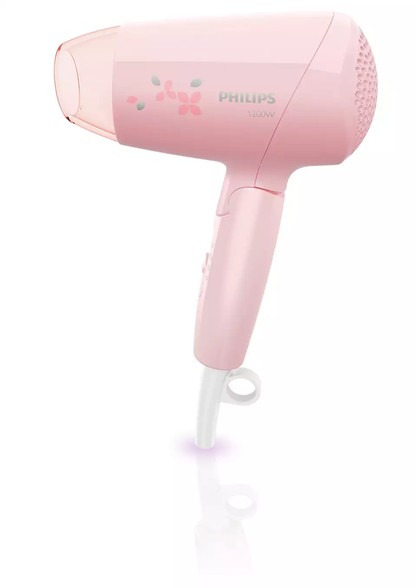 Philips Hair dryer | Pink | 1200 W | 5 Features | Foldable Hair Dryer
