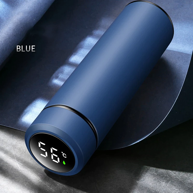 LED Touch Display Water Bottle | 500 ml Hot & Cold Vacuum Flask | Elegant design.
