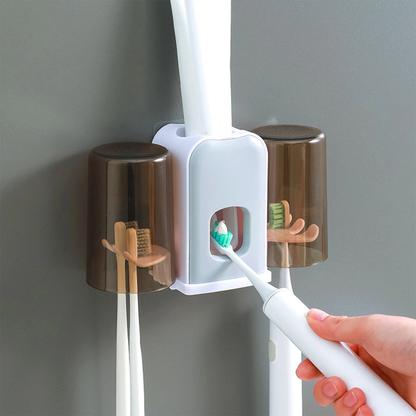 Multifunctional Toothpaste Holder Rack | Wall Mounted For Bathroom