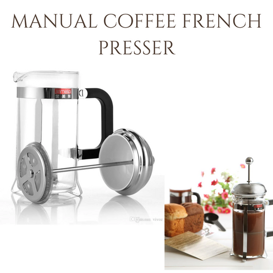 Portable Manual Coffee Presser | French Press Coffee Maker Pot 1.0 L