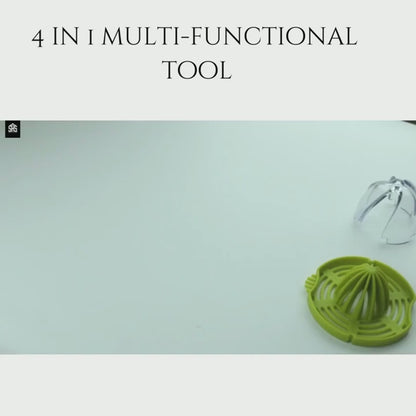 4 in 1 Multifunctional Tool | Orange/lemon Squeezer, Food Grader & Egg White Separator