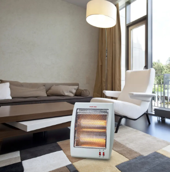 400/800 Watt Electric Quartz Heater for Room, Bedroom, Living Room  & Offices - White