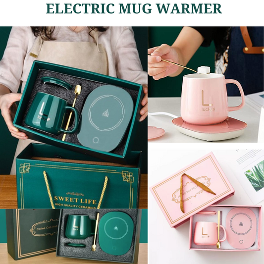 Electric Warmer with Elegant Ceramic Mug